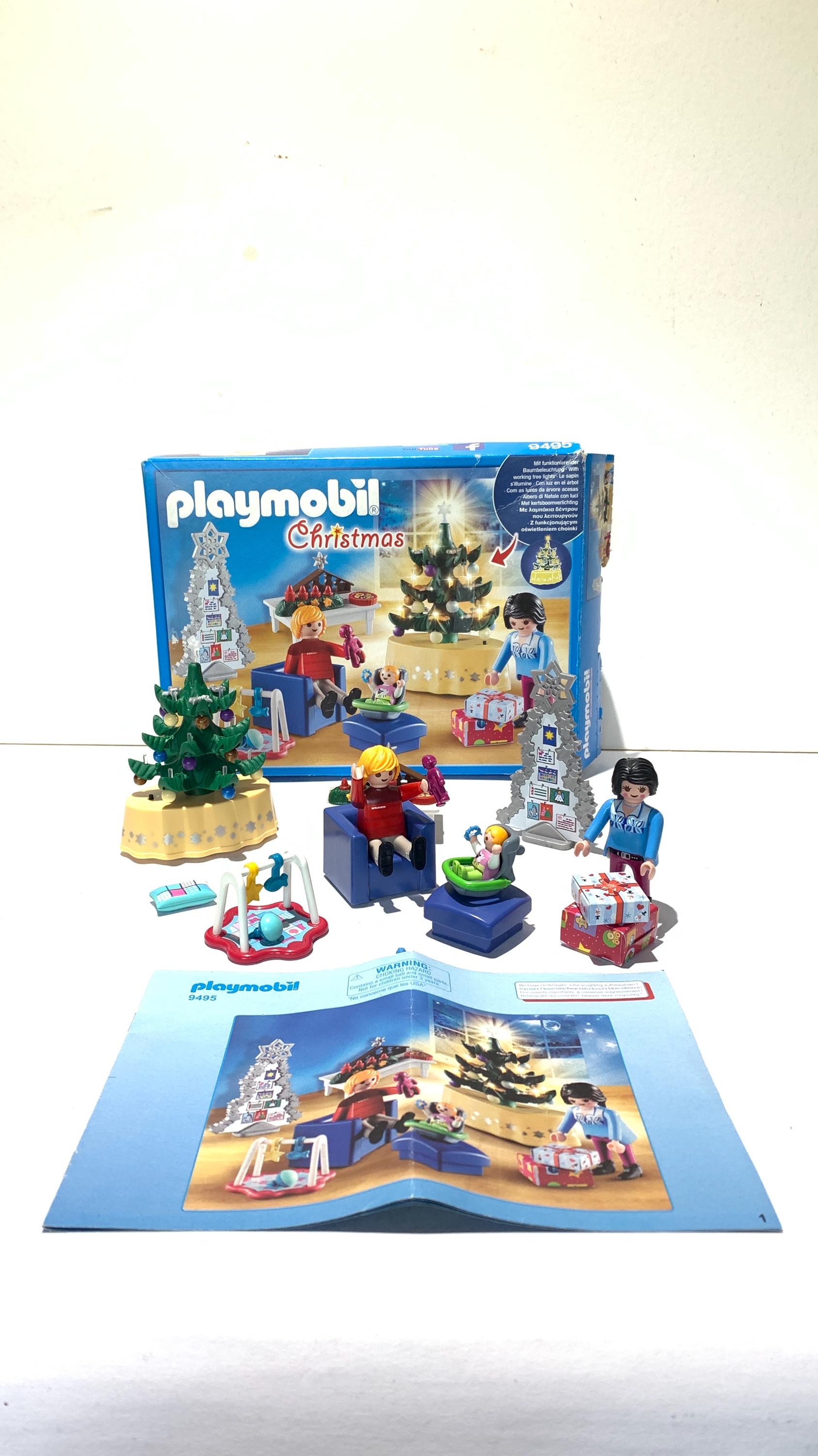 プレイモービル クリスマス おもちゃ 9495 / 光るクリスマスツリーで