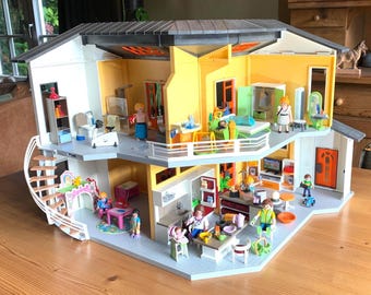 Playmobil Modern House Villa Casa 9266 + kitchen 9269 + Bathroom