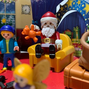プレイモービル クリスマス おもちゃ 9495 / 光るクリスマスツリーで