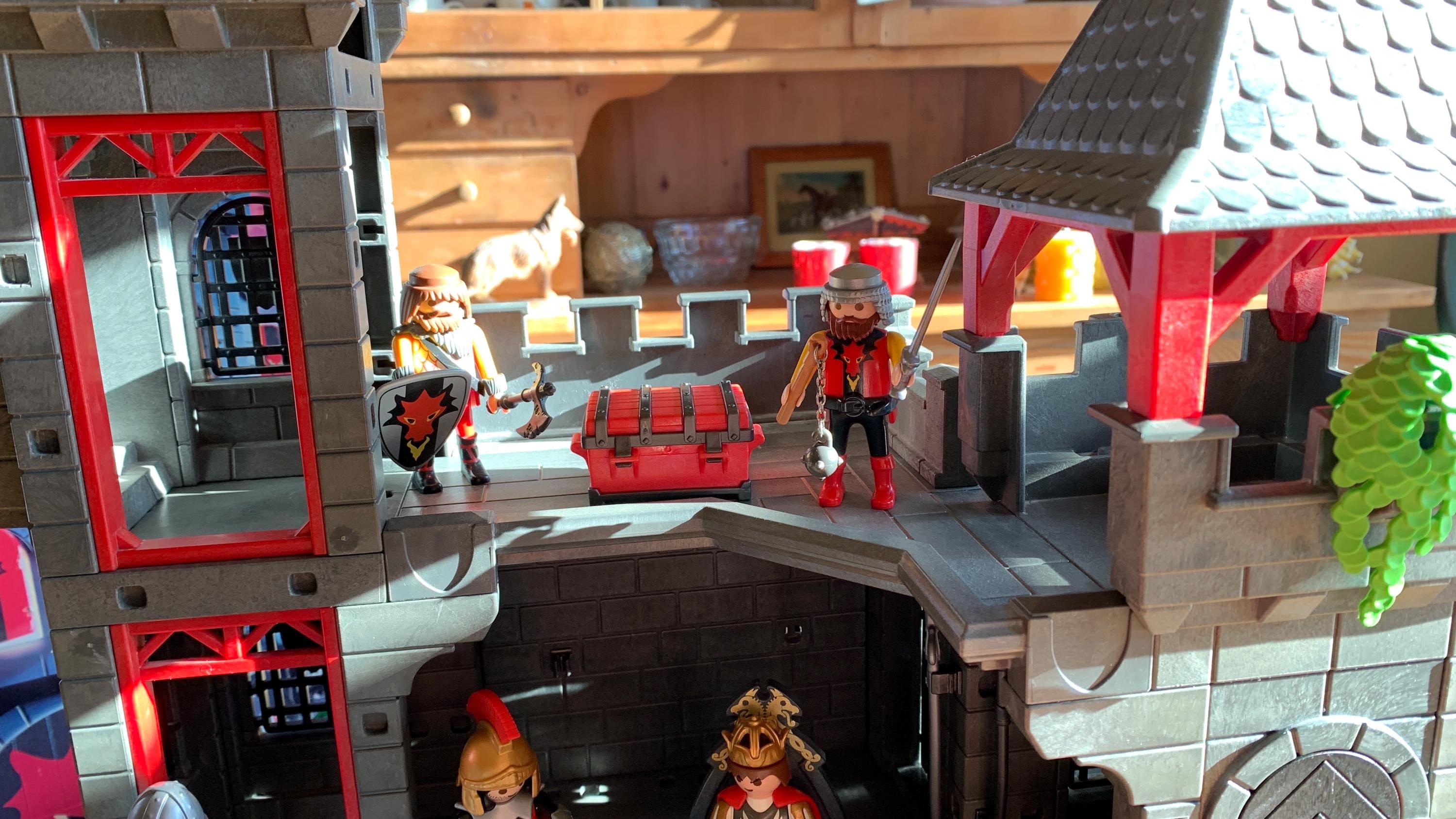 Playmobil Castle 3269 + Big Red Dragon 3327 + Red Knights +