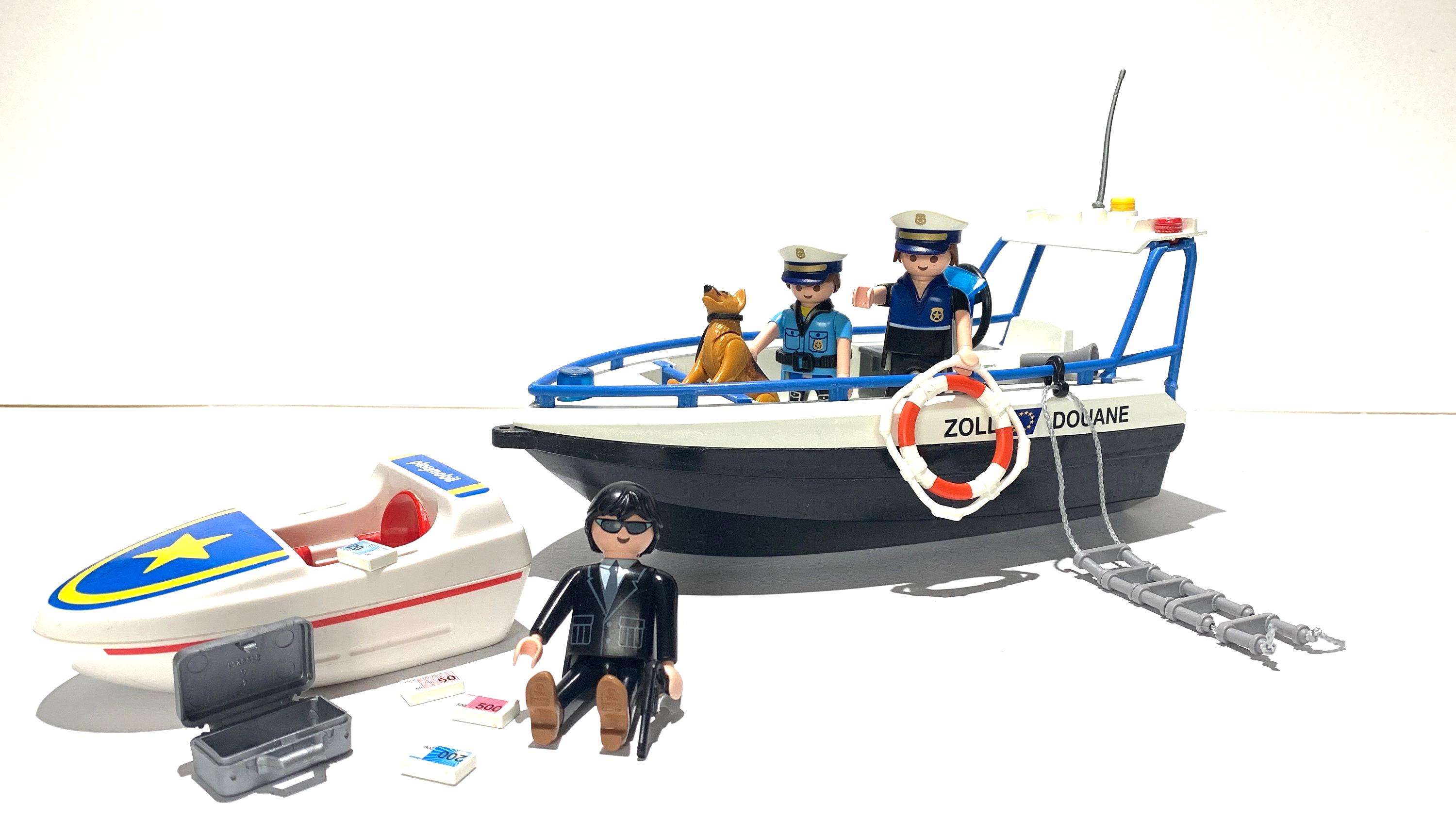 Barco Lancha De Playmobil De PolicÃa Set De Juego Playmobil