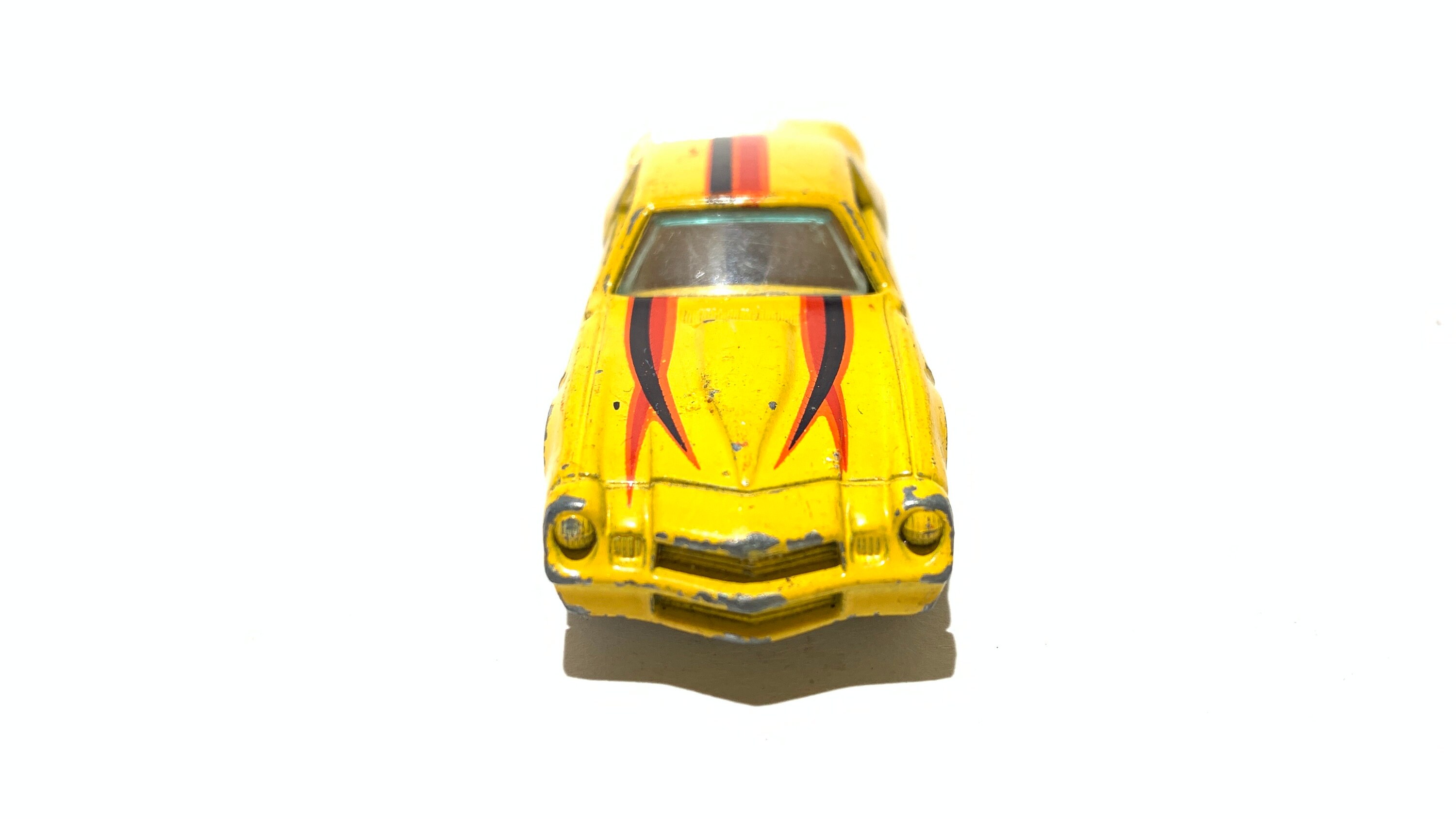 Vintage Yatming Chevy Camaro Z28 Yellow No. 1077 Die Cast