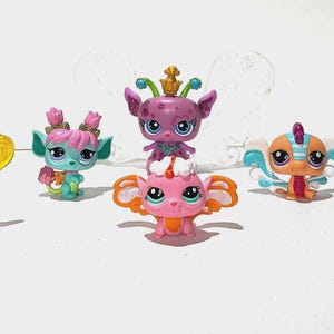 Lot Littlest Pet Shop Fairies / LPS Majestic Masquerade Fairy Empress #2831 Light Up Works + Fairy #2730 au total + 6 Fairies ! / Vintage