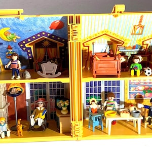 Vintage Playmobil 4145 Take Along Dollhouse • Portable Foldable