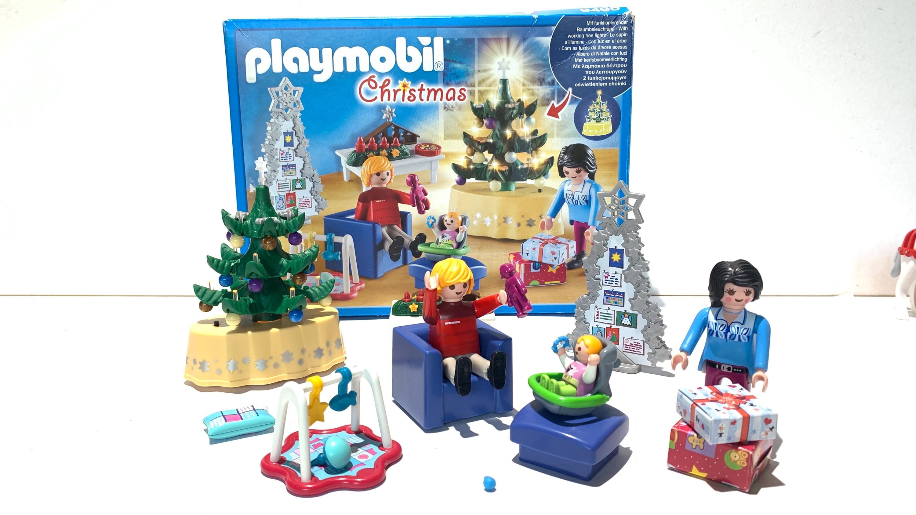 プレイモービル クリスマス おもちゃ 9495 / 光るクリスマスツリーで