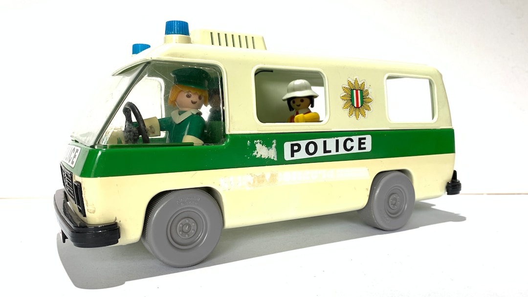 Vintage Playmobil Police Van 3253 | Playmobil 1977 Police Bus
