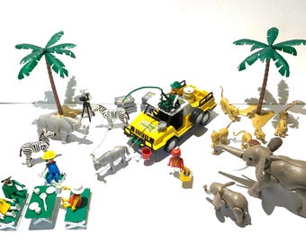 VTG プレイモービル 3145 動物園、動物、箱入り、1992年、ドイツ