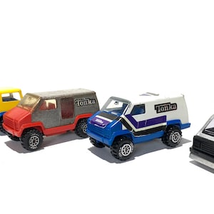 Tonka collection - US Van - 4 Vintage diecars 1970s - Birthday present Dad / Son / Brother / Boyfriend / Gift / Toys for Boys