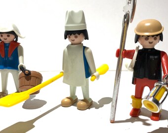 PLAYMOBIL SET PAYSANS Medieval Référence 3411 (1977) Complet EUR 45,00