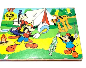 MICKEY MOUSE ★ ヴィンテージ　パズル　ウォルトディズニー Vintage Walt Disney's Mickey Mouse Jigsaw Puzzle by Whitman #-4605