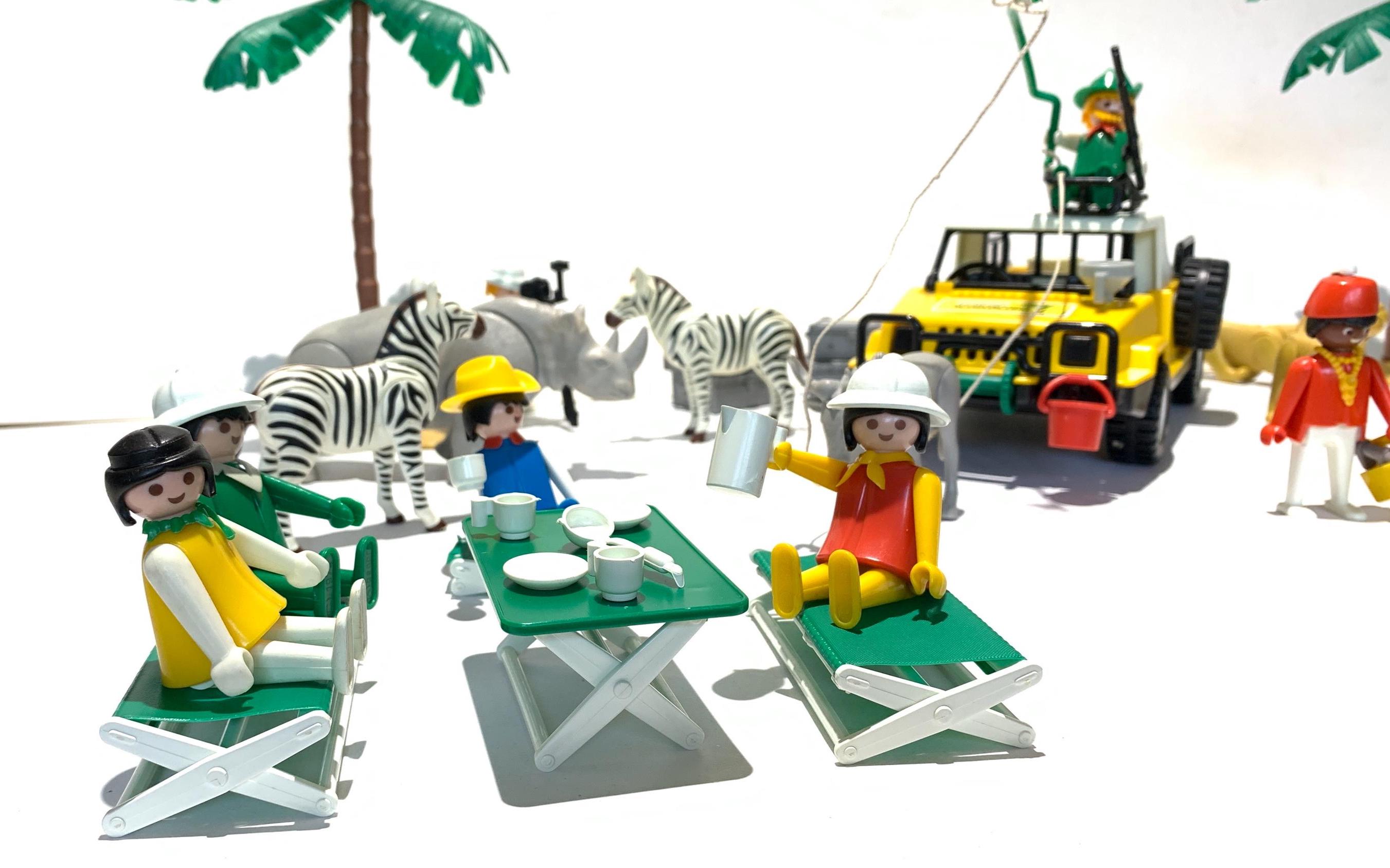 Playmobil 7400 Safari &ndash; Set Aggiuntivo Ponte E Cavalletto &ndash; Usato Ma Completo &ndash; Anni '90