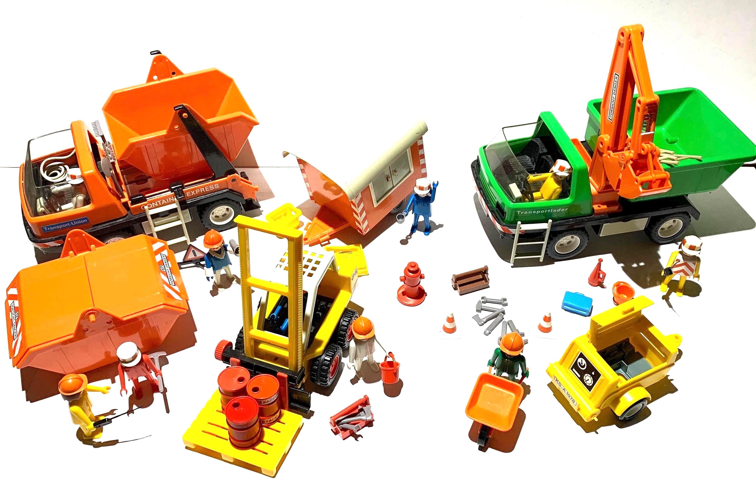 Lote Camión volquete Playmobil con pala 3475 Camión contenedor