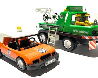 Vintage Playmobil Tow Truck 3473 ADAC – 1970s Complete Set With
