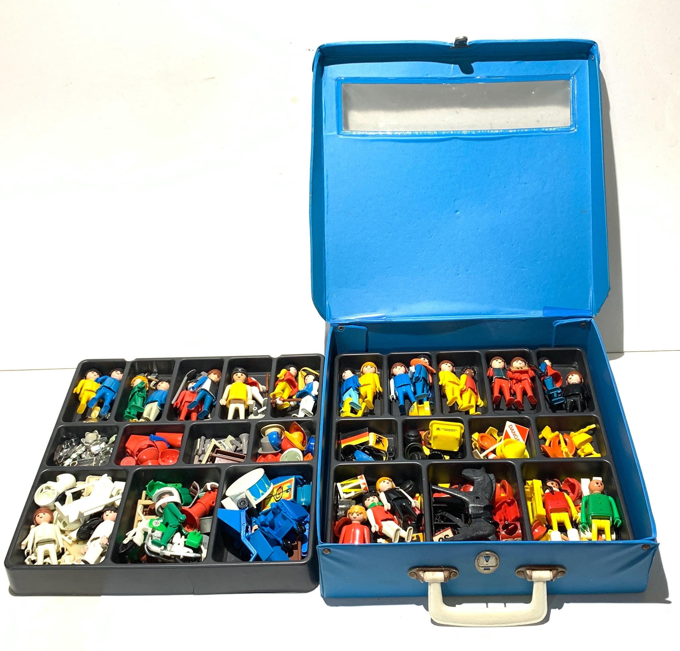 Vintage Playmobil Klicky Carry Case With 30 Figures and