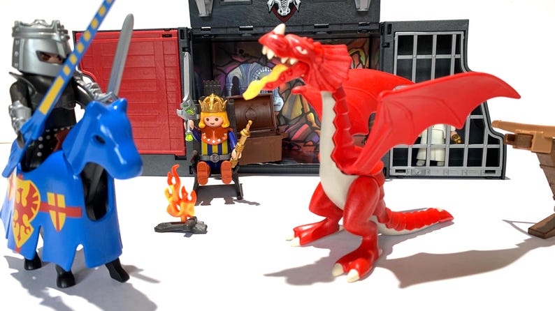 Playmobil Moyen-Âge - 3 Joyaux Translucides Rubis (Antre Du Dragon), Occasion