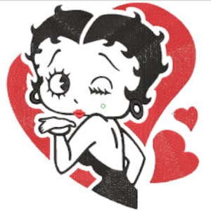 Betty Boop Machine Embroidery Design 16/17