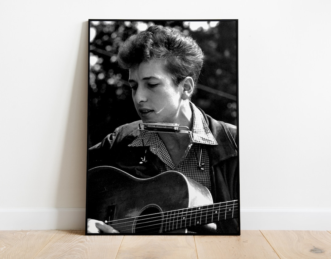 Bob Dylan Poster Black and White Bob Dylan Print Music - Etsy