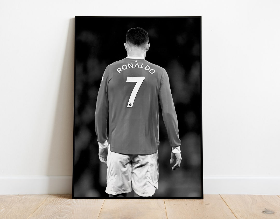 Cristiano Ronaldo Poster Black and White Ronaldo Print - Etsy