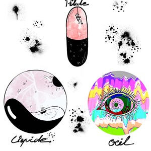 stikers rond (3 variantes)