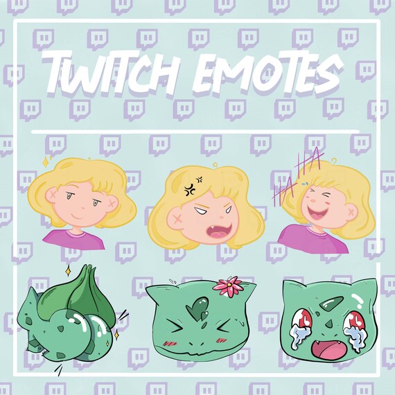Custom Twitch/discord Emotes Drawing Emotes of Game Cartoons Etsy