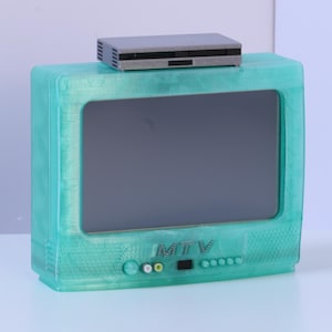Mini-Monitor: MTV CRT Dualshock Mint - HDMI 5-Inch 800x480 Display