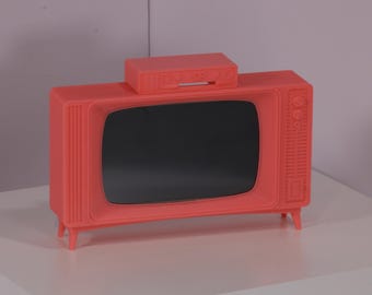 Mini-Monitor: Retro Monochromatic (Pink Cadillac) - HDMI 5-Inch 800x480 Display
