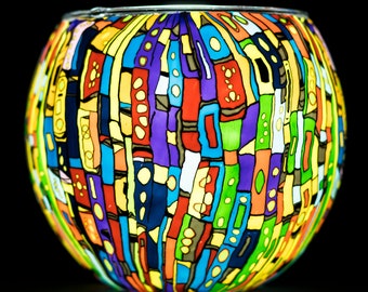 Kaleidoscope | Light Glass | Tealight Holder| Gift | Present | Benaya | Milford Collection