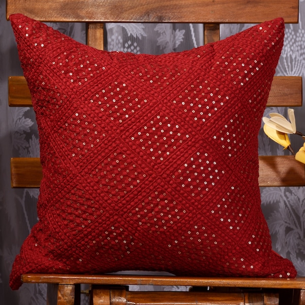 Red Pillow Etsy