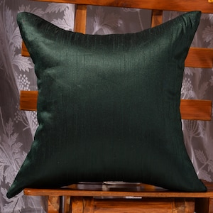 Solid handmade Pillow covers, Dark green couch bed pillow cover throw Pillow Cover 12x12 16x16 18x18, Solid Cushion Cover, Square Pillow 1pc