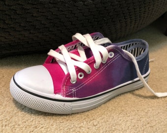 Bisexual Pride Tie-Dye Shoes