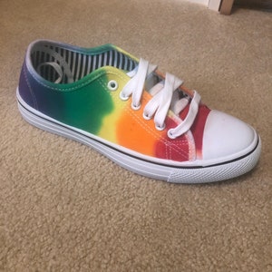Rainbow Pride Tie-Dye Shoes