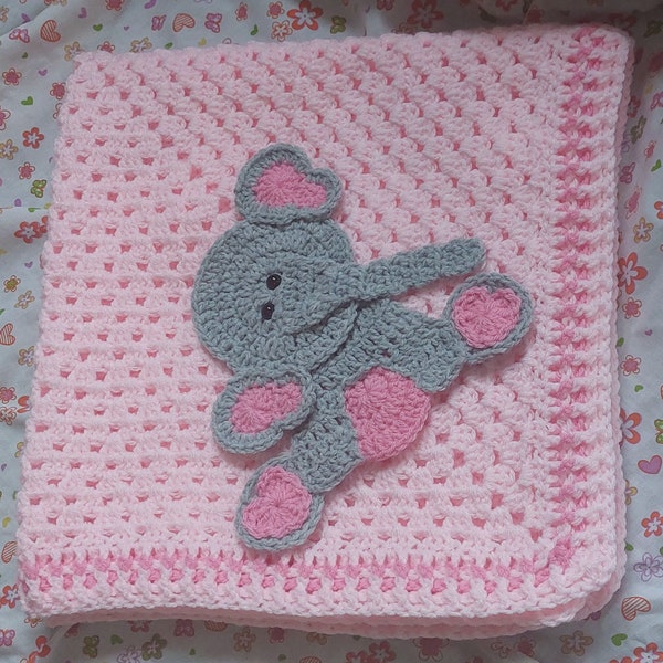 Crochet Baby Blanket Pattern Girl Etsy UK