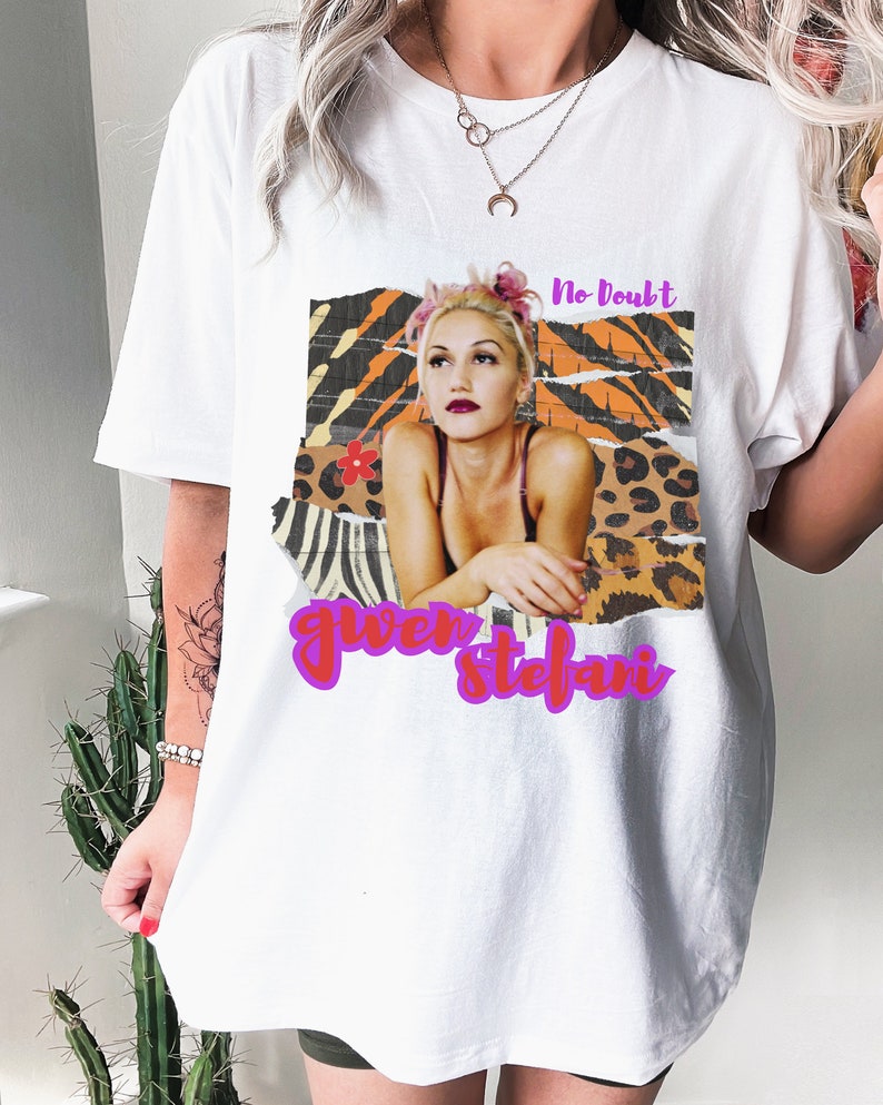 no doubt shirt, gwen stefani tshirt, gwen stefani shirt, gwen shirt, 90s gwen