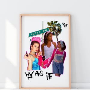 Clueless Retro Movie Poster | Clueless PNG | Clueless Shirt | 90s tshirt | Clueless Poster| Clueless 90s shirt | Vintage retro art print