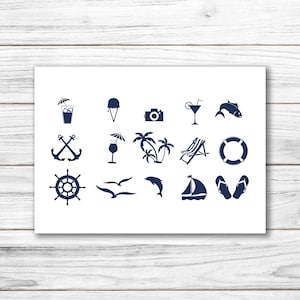 Postkarte • Ansichtskarte • norddeutsche Grußkarte • maritim "Sommermotive" - DIN A6