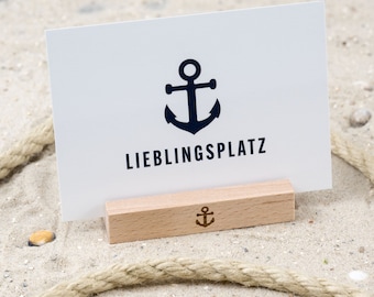 Postkarte • Ansichtskarte • norddeutsche Grußkarte • maritim "Lieblingsplatz" - DIN A6