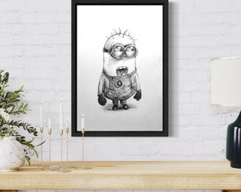 Minion Drawing Print ~ 13x19in Wall Art