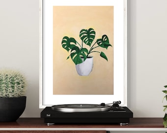 Plant Painting Print ~ 13x19in Wall Art