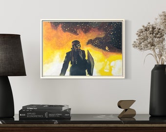 Fire Acrylic Painting Print ~ 13x19in(329x483mm) Wall Art