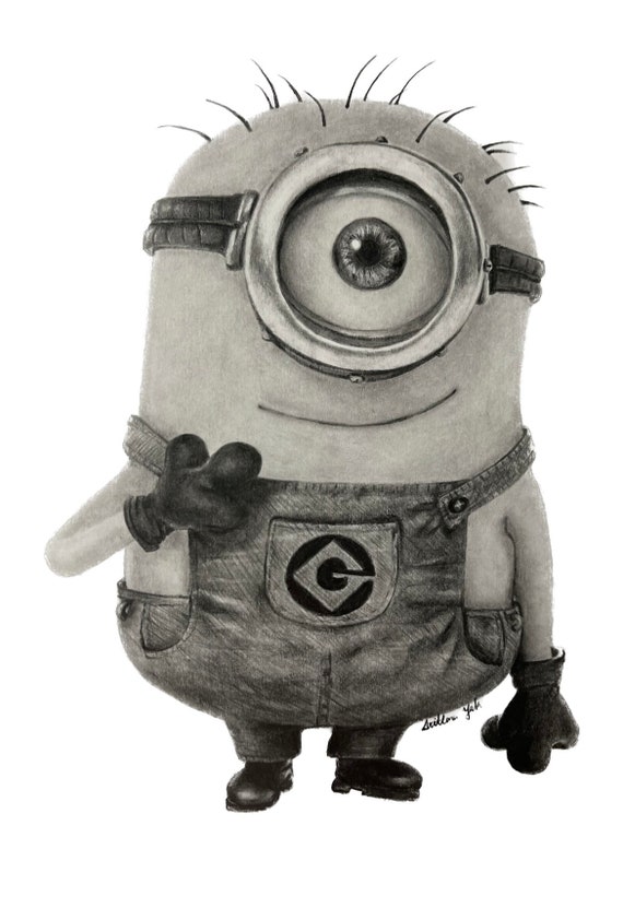 Minions  Minions, Drawing cartoon characters, Minion drawing