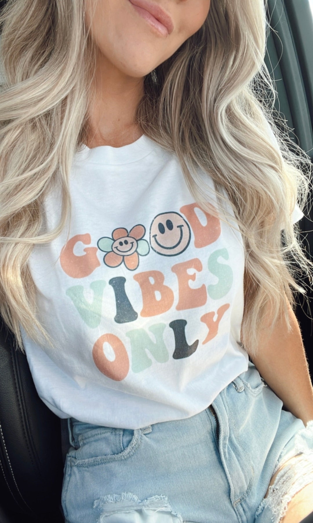 Stylera Good Vibes Only Graphic Tee for Women