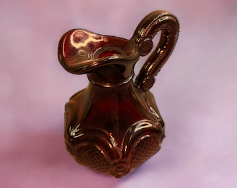 Vintage Avon Ruby Glass Cruet No Stopper Small 5"