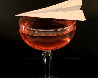 Décorations de décoration de cocktail pour avion en papier : lot de 20