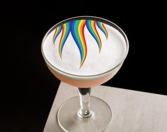 Décorations de boisson arc-en-ciel pour anniversaires et fierté gaie, décorations de cocktails