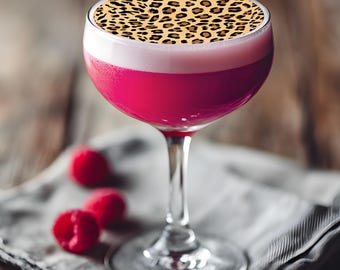 Décorations de cocktail à imprimé léopard