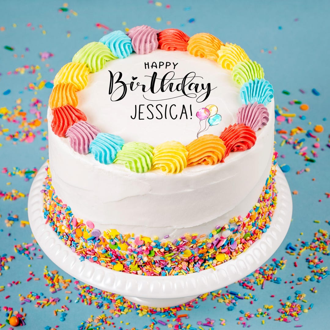 Custom Full Sheet Cake Topper, Drink Topper, Wafer Paper Print - Etsy