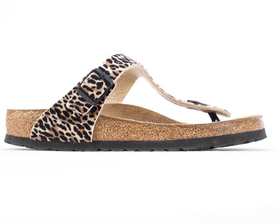 Birkenstock animal store print sandals