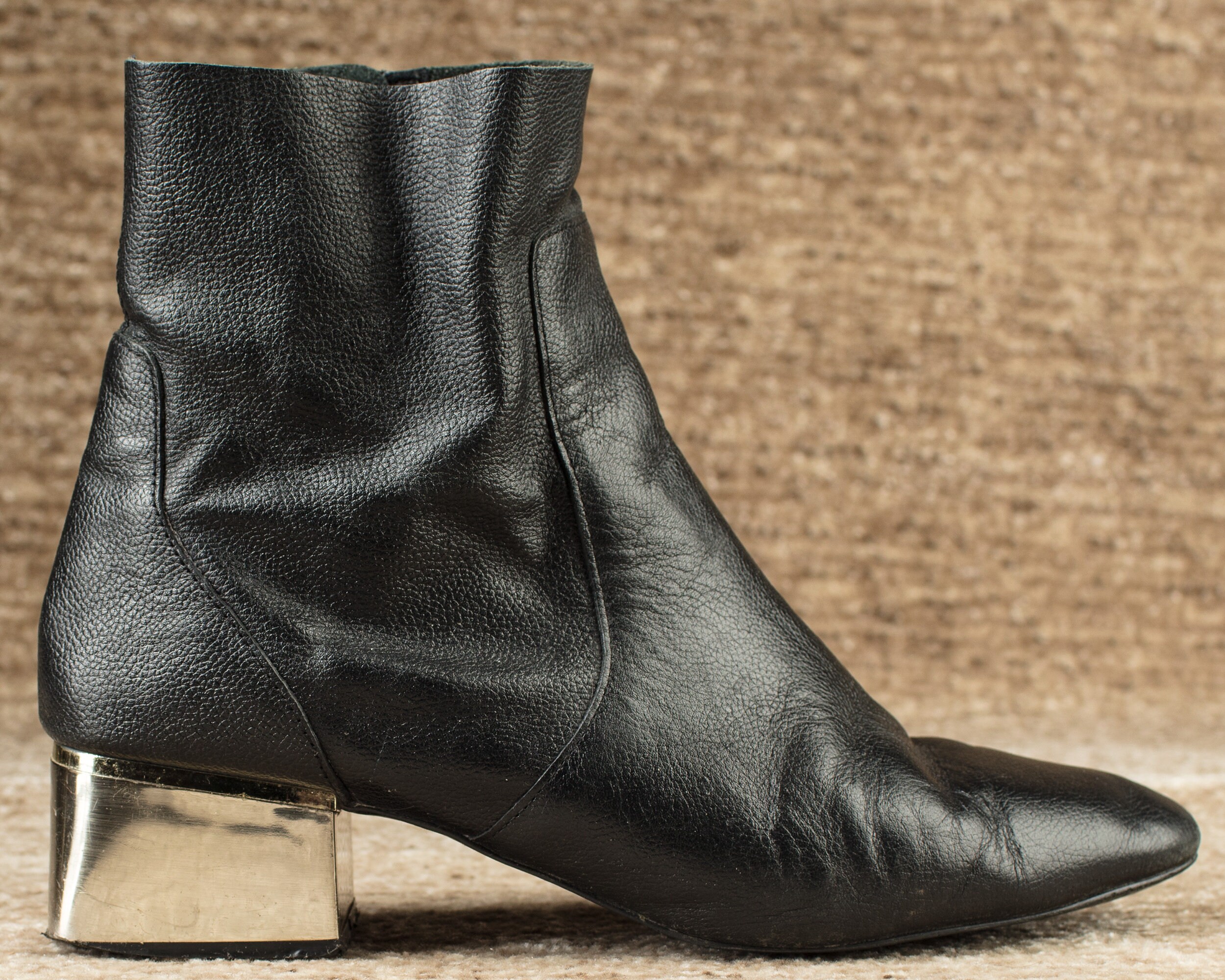 Silver Ankle Boots Etsy Canada