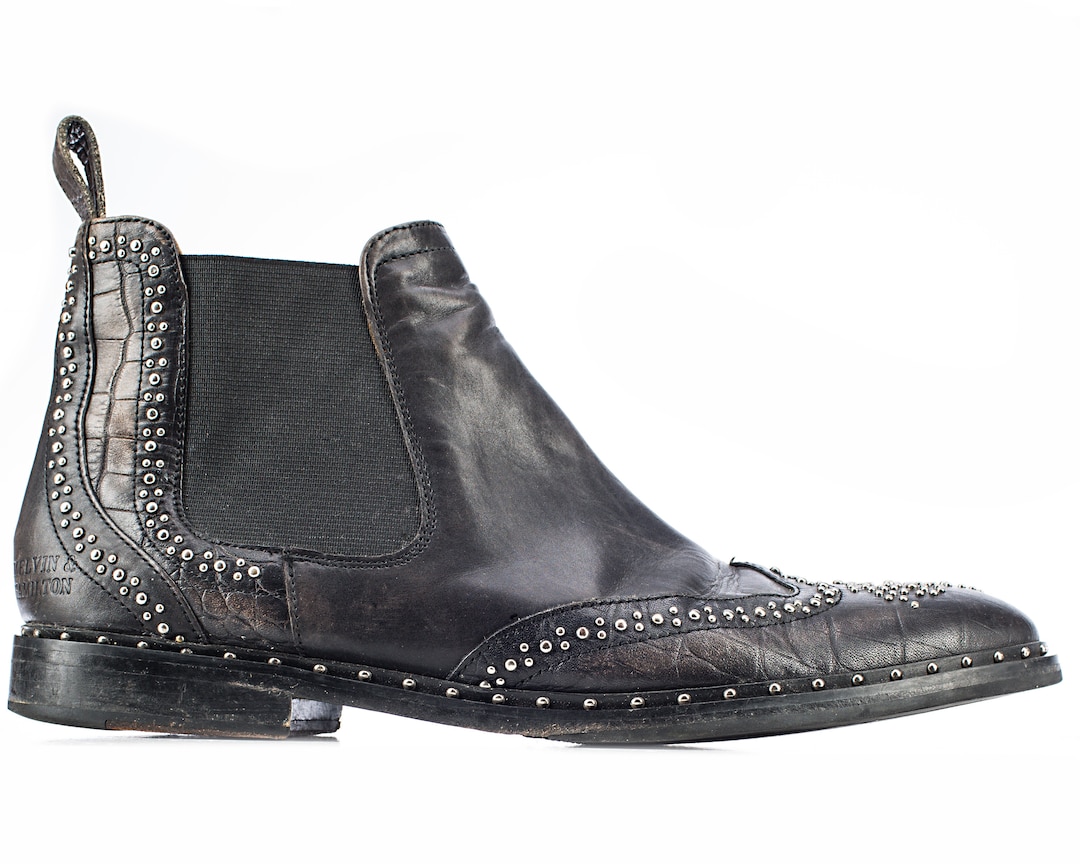 Men's Beatle Boots Studded 90s Melvin & Hamilton Boots Etsy