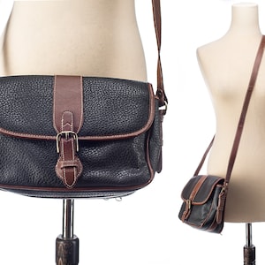 Cartable CROSSBODY Bag Petit Organisateur Sac 80s Saddle Bag Black Phone Case Faux Leather Shoulder Bag Multi Pocket Bag Handbag Vegan Pouch